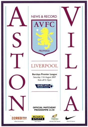 Match programme